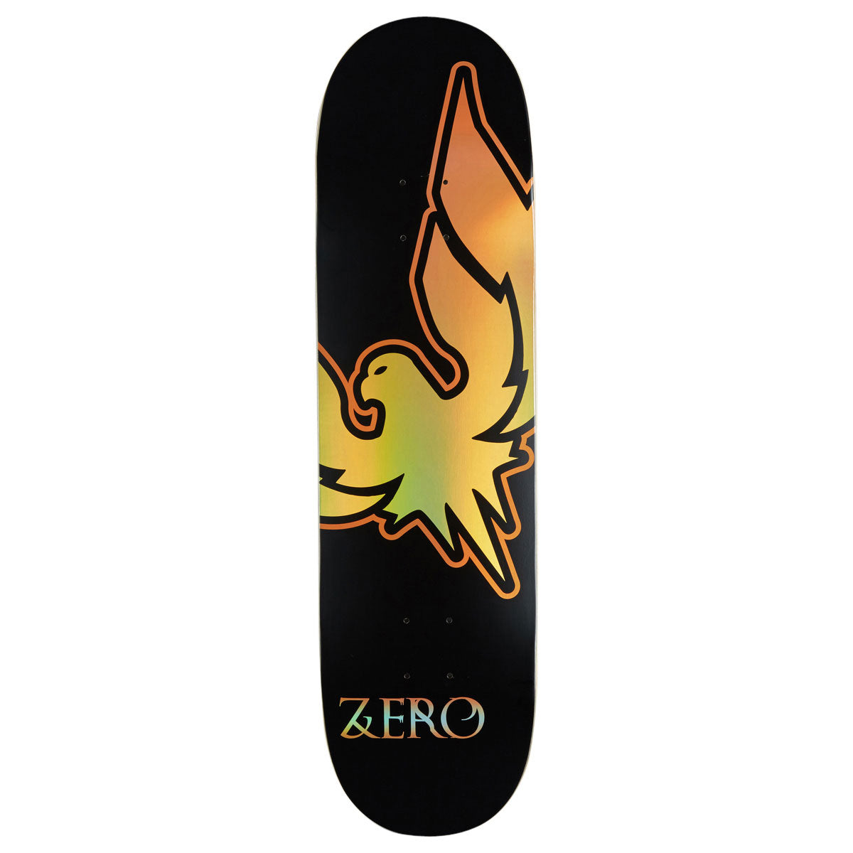 Zero Firebird Reissue Skateboard Deck - Iridenscent Foil/Black - 8.50