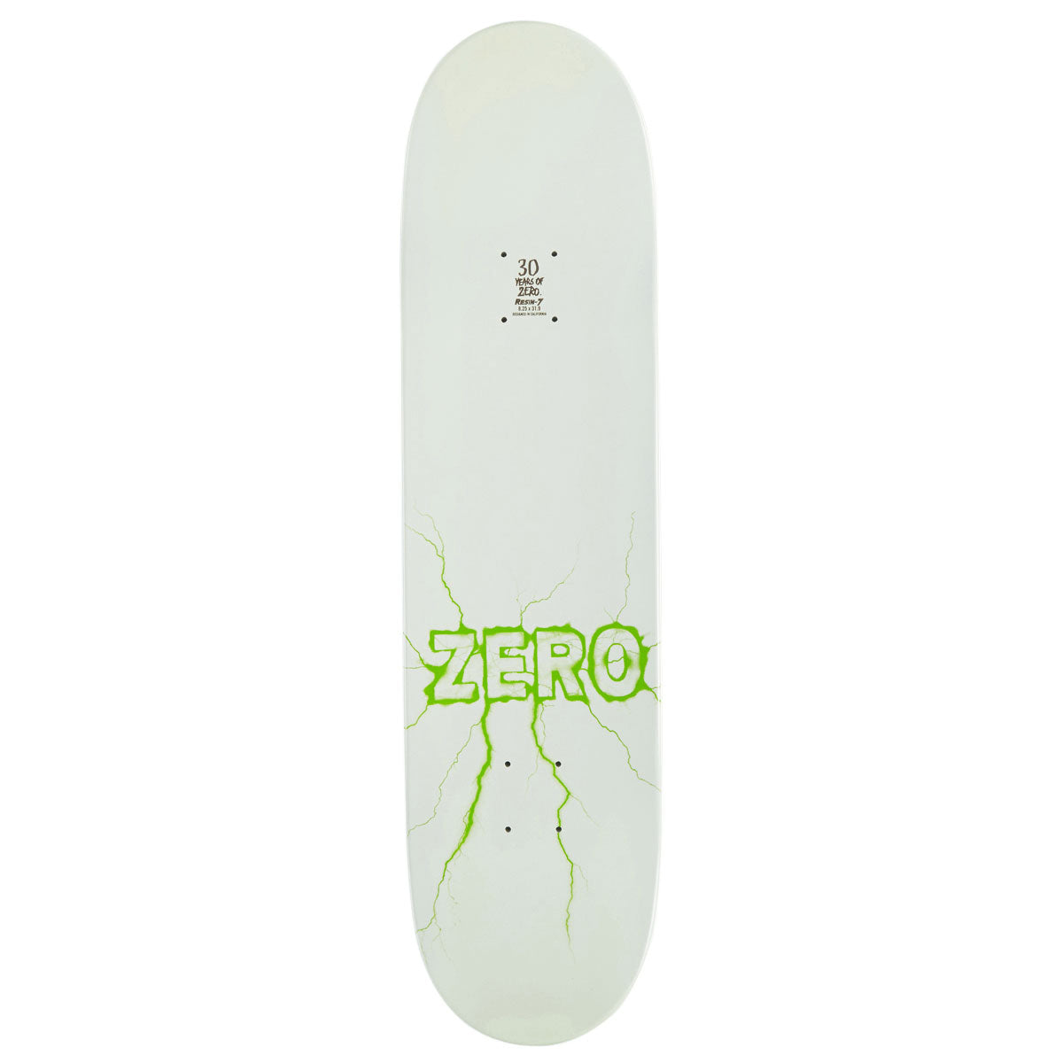 Zero Lightning Reissue Skateboard Deck - Glow In The Dark Dipped - 8.25