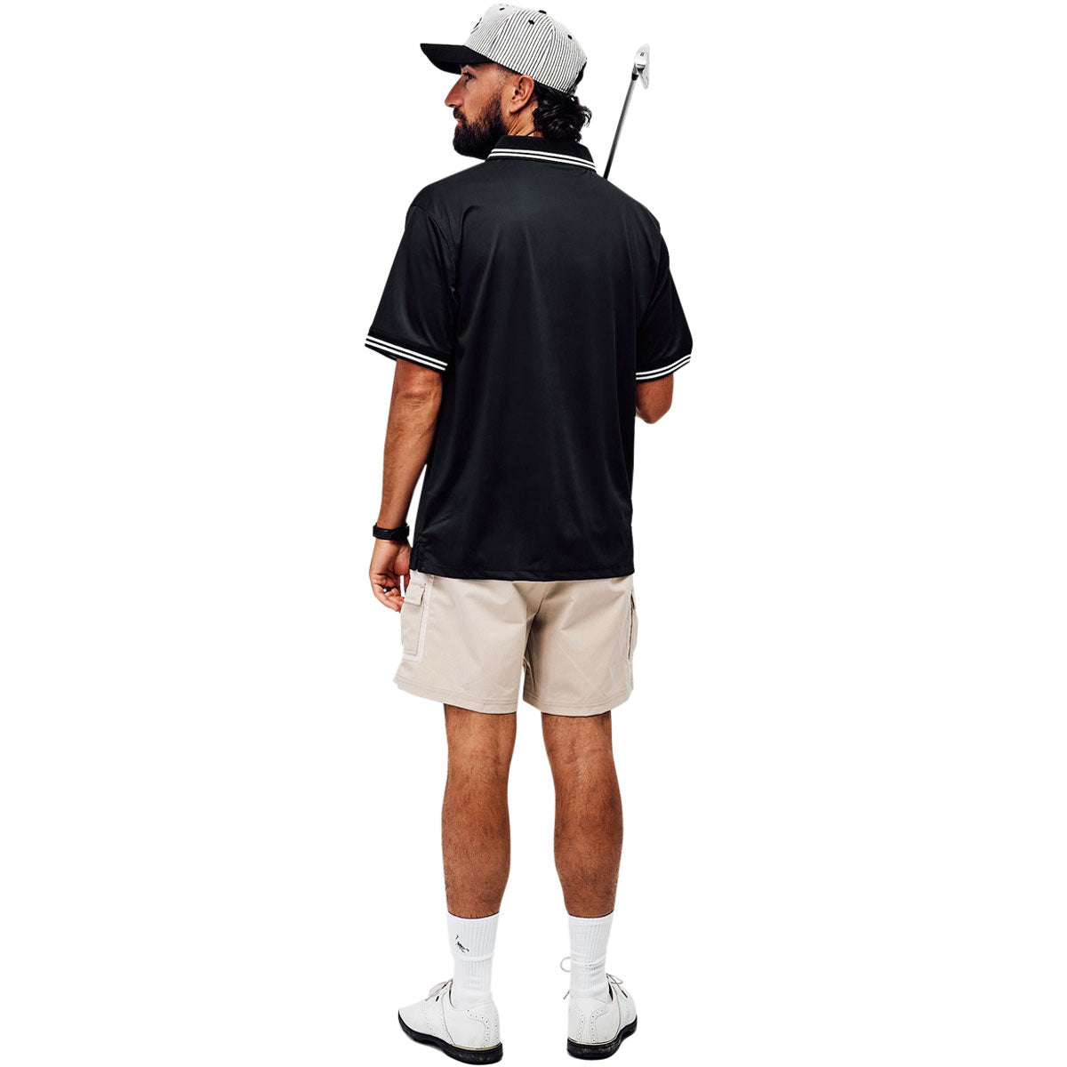 Devereux Skull Caddy Tips Polo Shirt - Black image 5