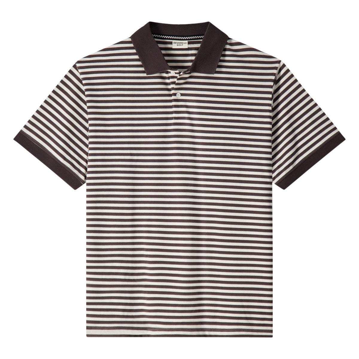 Devereux Camelback Polo Shirt - Brown/White image 1