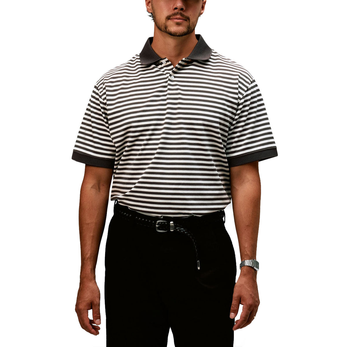 Devereux Camelback Polo Shirt - Brown/White image 2