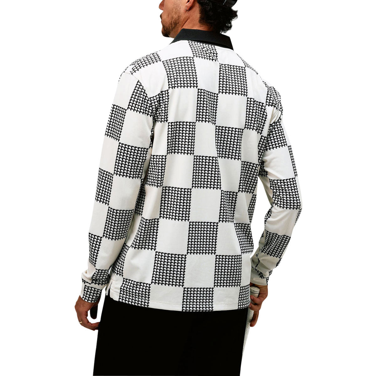 Devereux Back9 Checker Long Sleeve Shirt - Black/White image 2