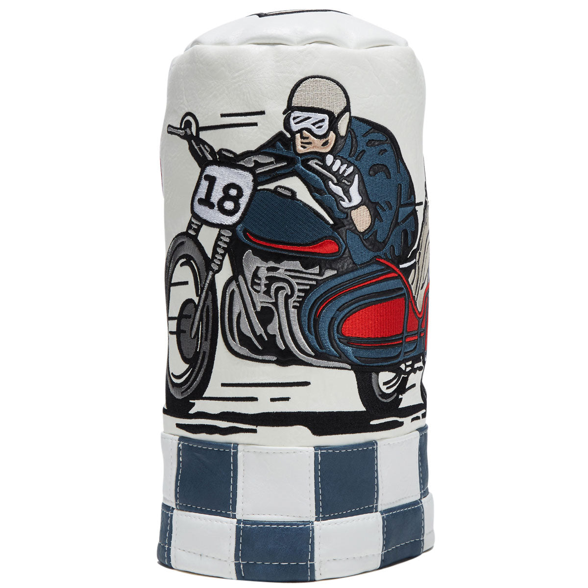Devereux Check Sidecar Driver Cover - Blue/White image 1