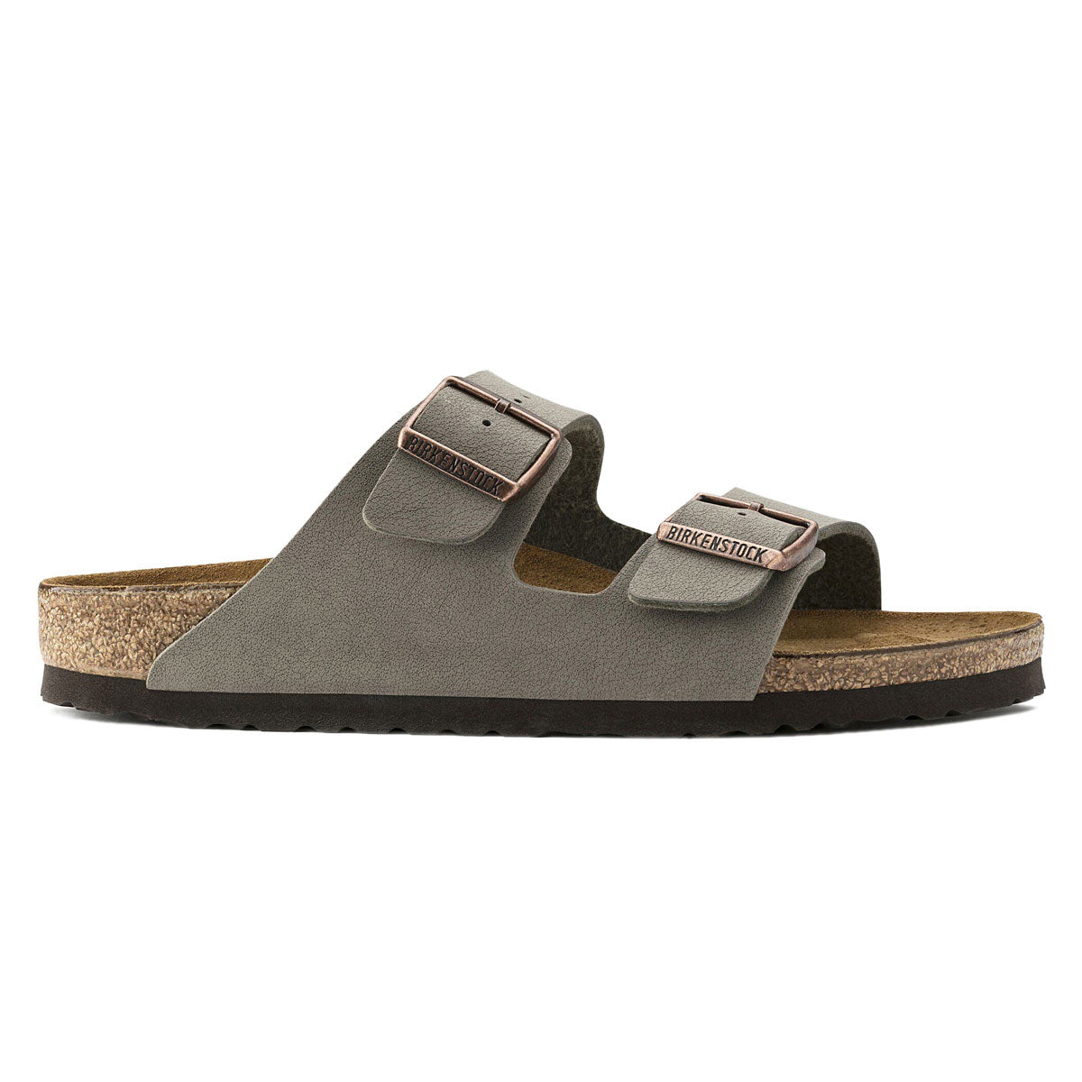 Birkenstock Womens Arizona Sandals - Stone Birkibuc image 1