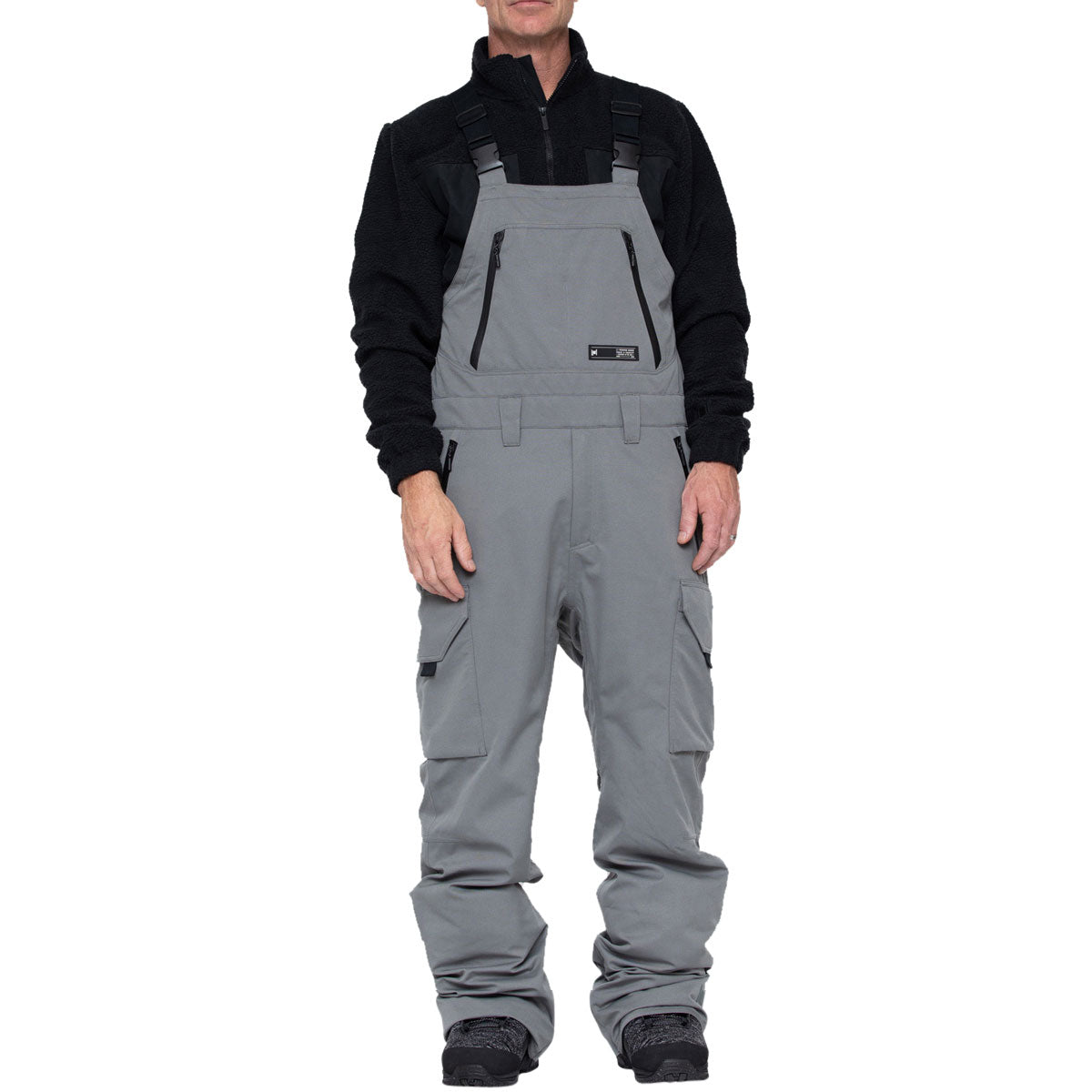 L1 Sentinal Bib 2024 Snowboard Pants - Alloy image 1