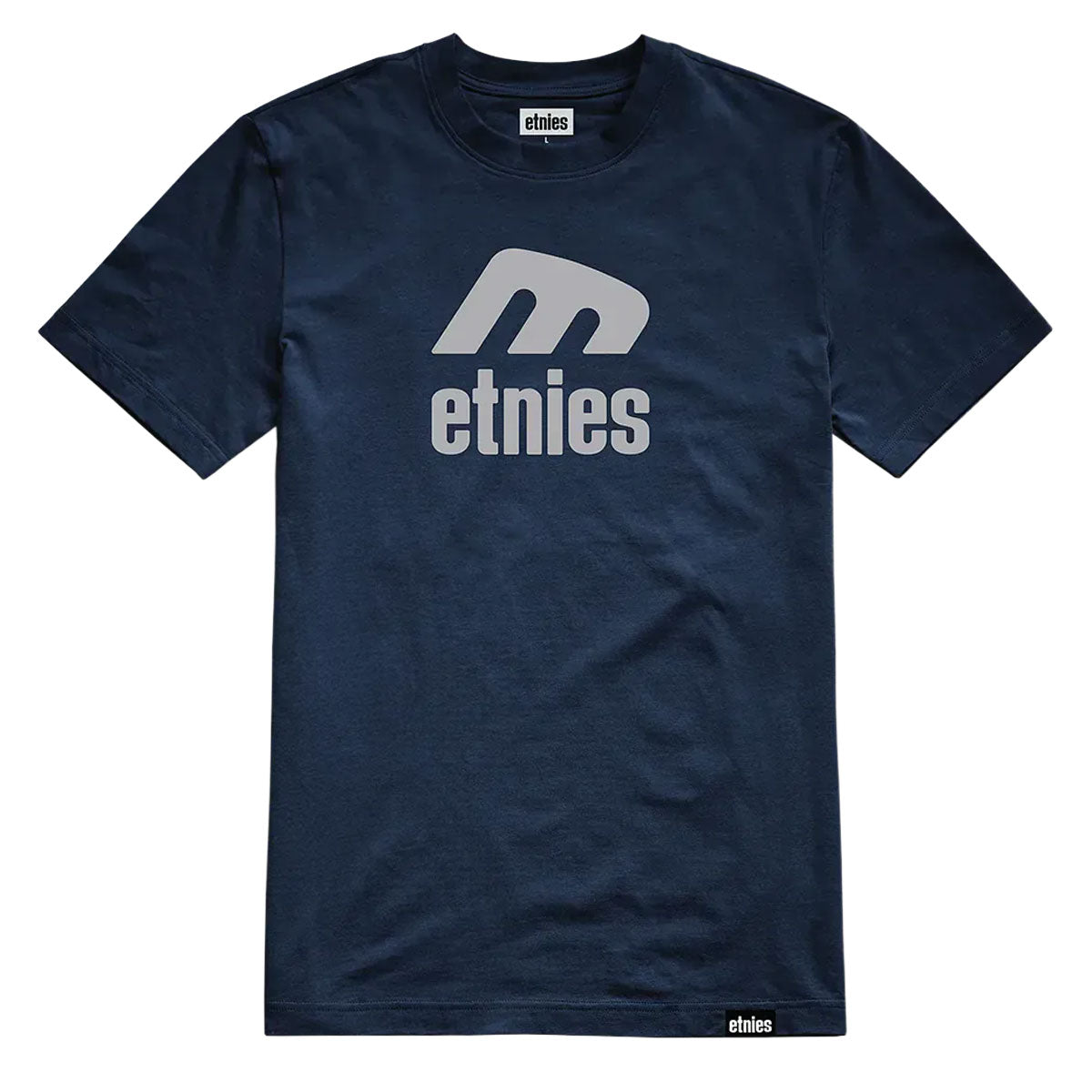 Etnies Icon E T-Shirt - Navy/Grey image 1