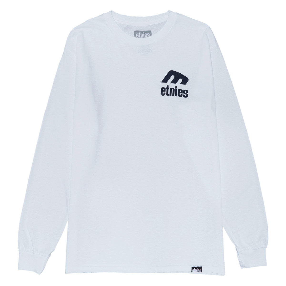 Etnies Icon Long Sleeve T-Shirt - White/Navy image 1