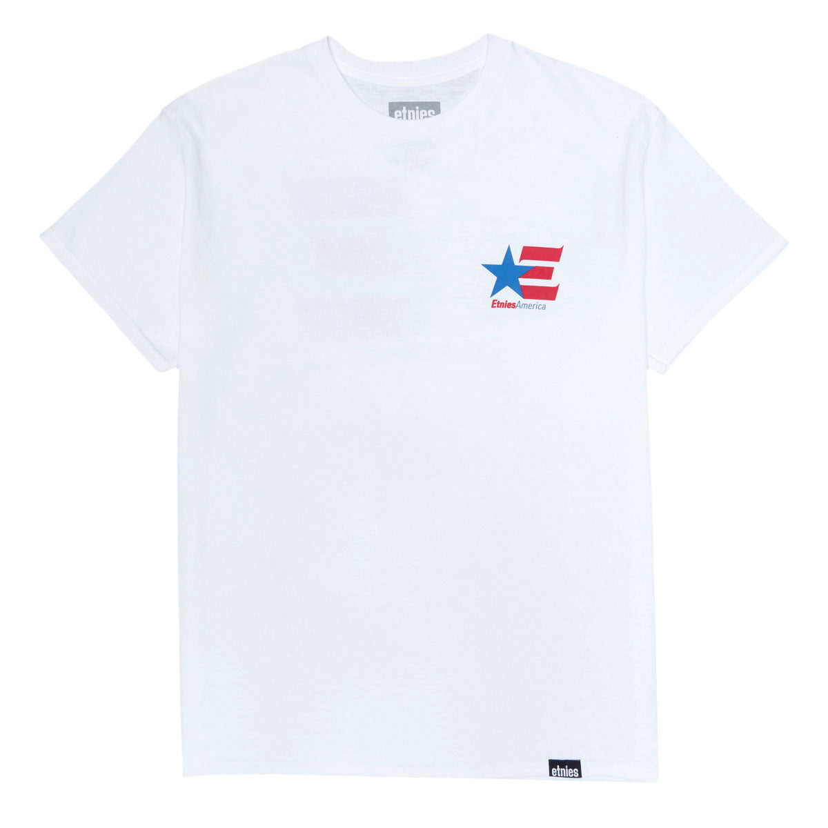 Etnies America T-Shirt - White/Blue/Red image 2