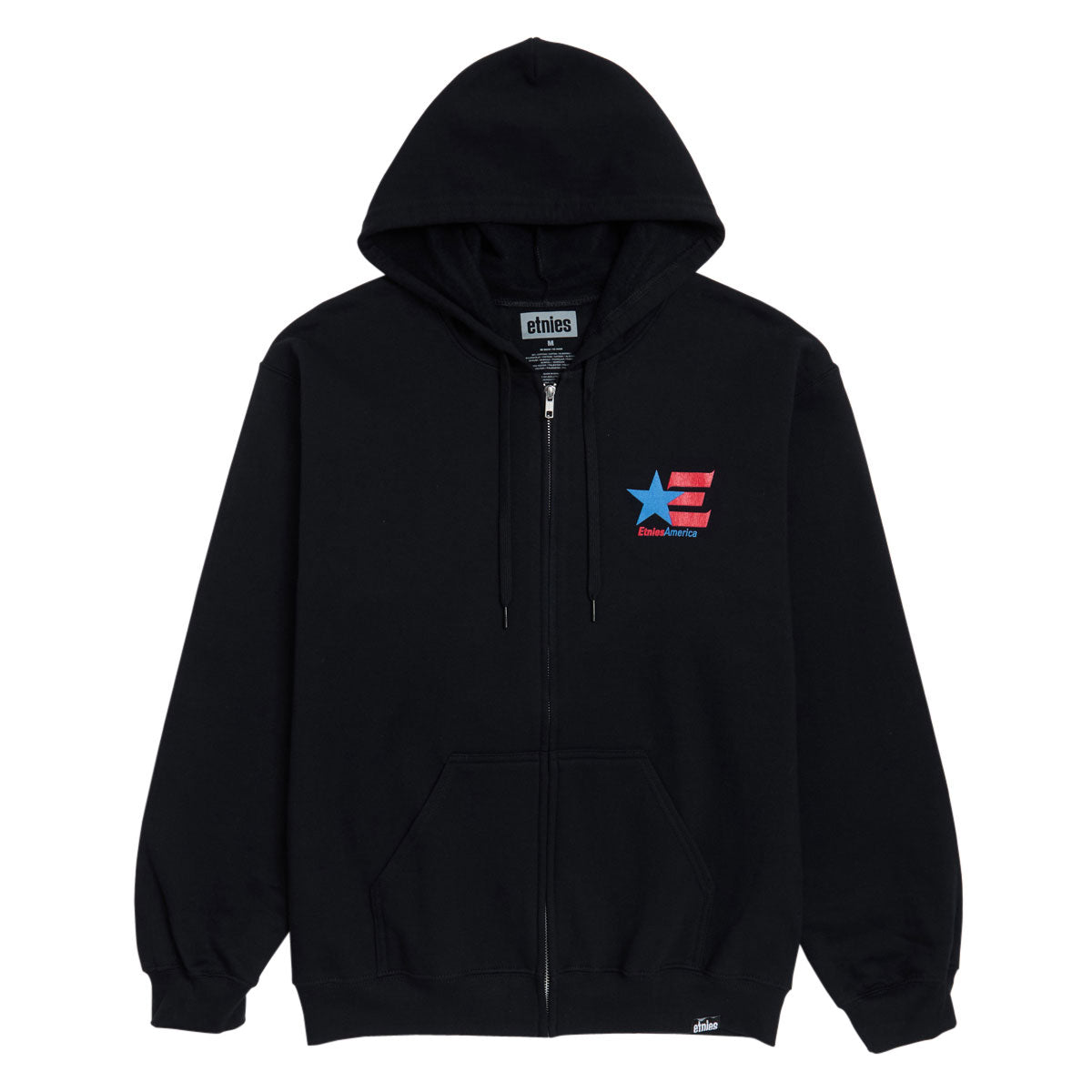Etnies America Zip Up Hoodie - Black image 1