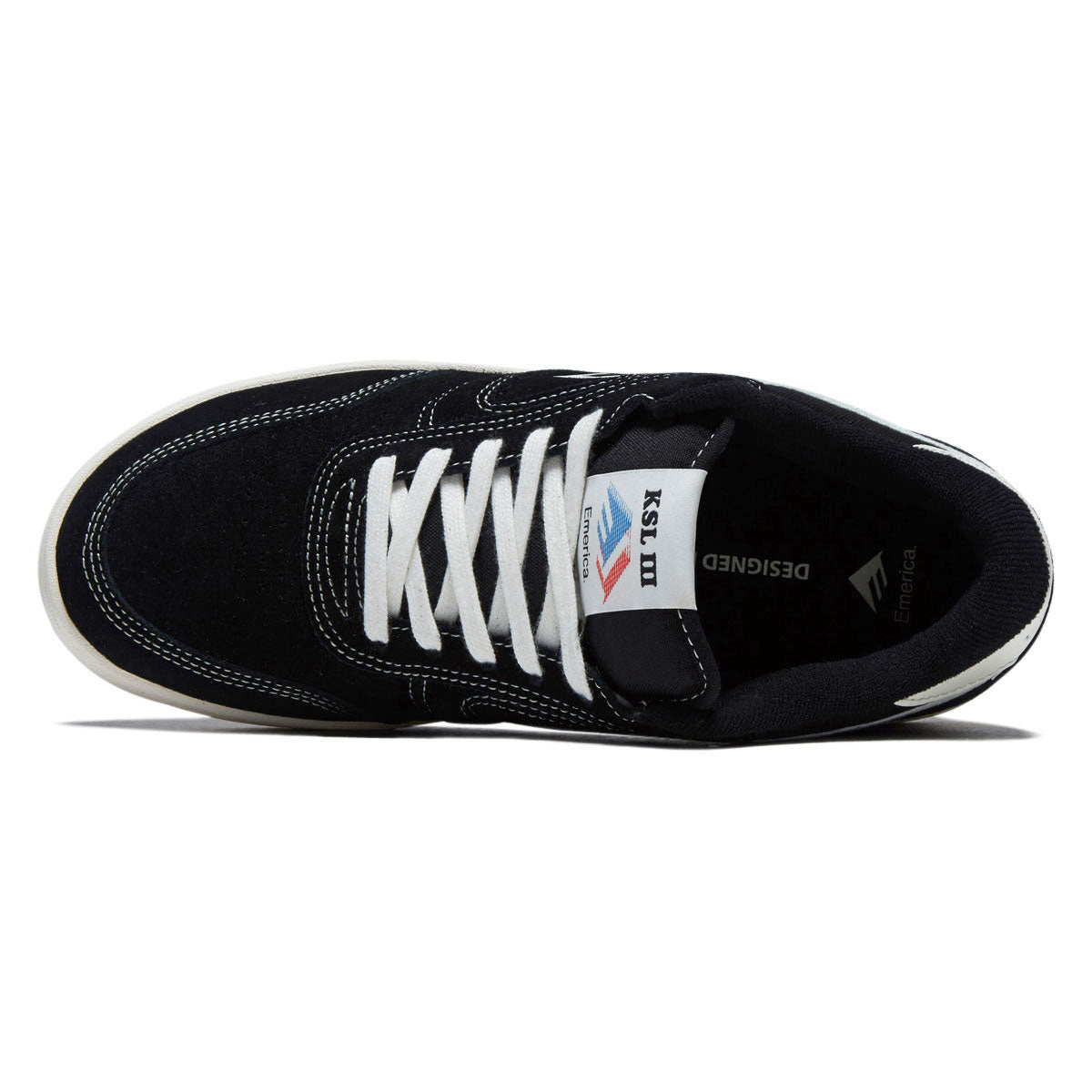 Emerica KSL III Shoes - Black/White/White image 3