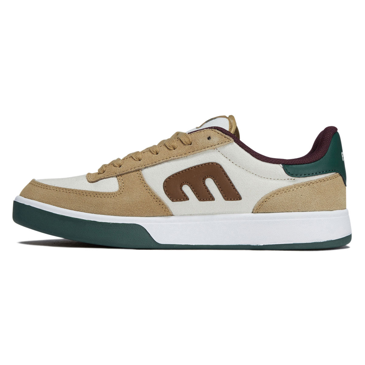 Etnies x Skate Wild Emerson Shoes - Tan/Green image 2