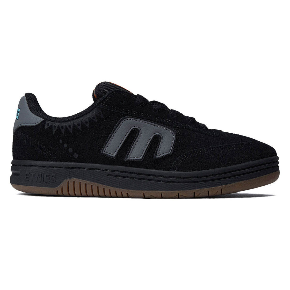 Etnies x Apache Locut Shoes - Black/Grey/Gum image 1
