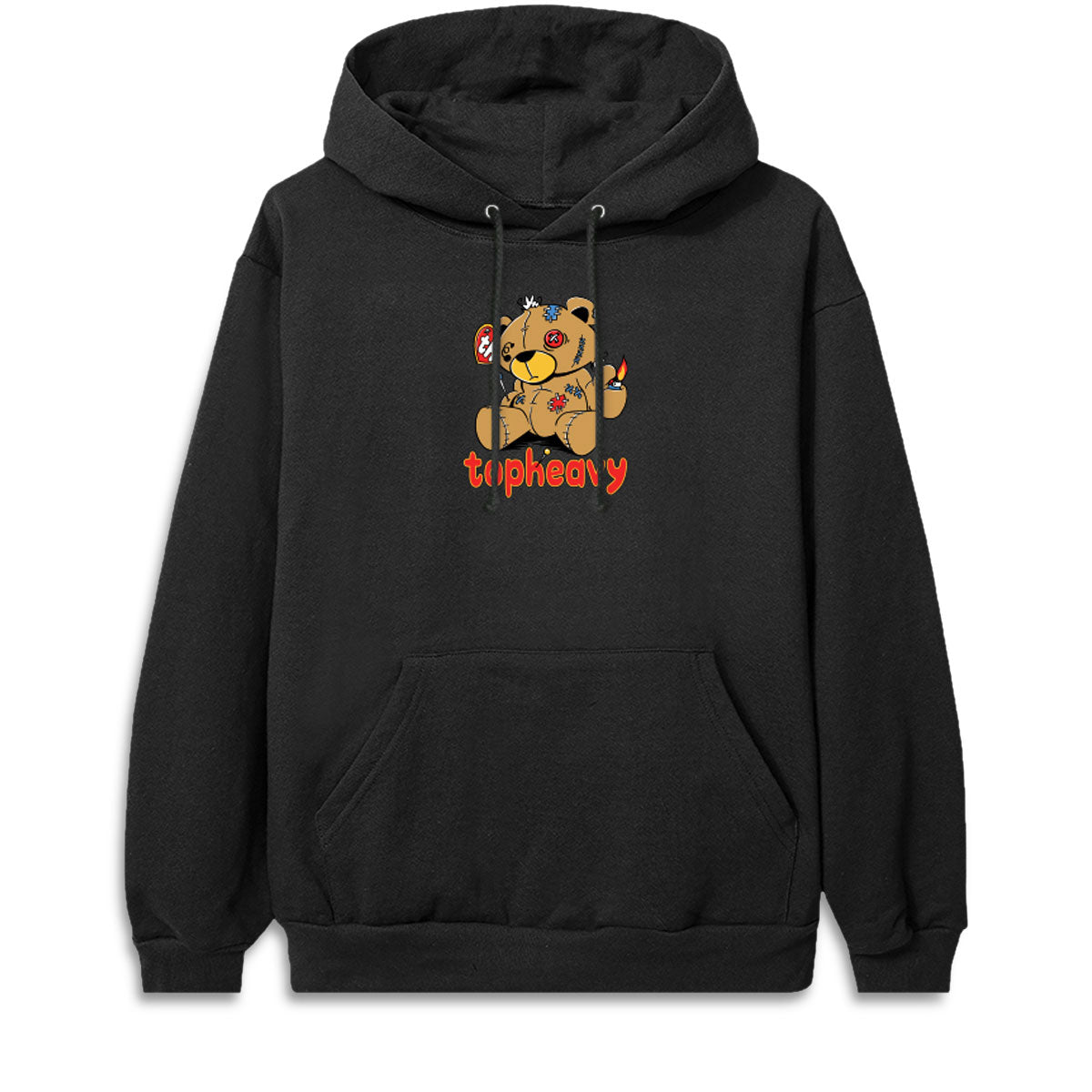 Top Heavy Playn With Fire Hoodie - Black image 1