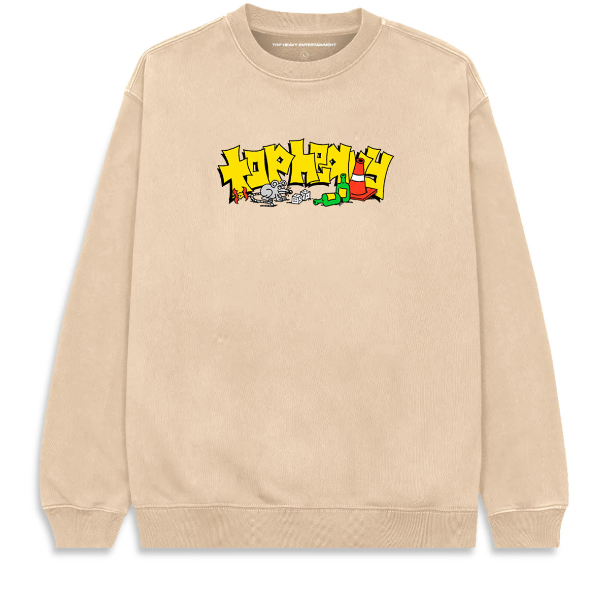 Top Heavy Skate Rat Sweatshirt - Khaki image 1