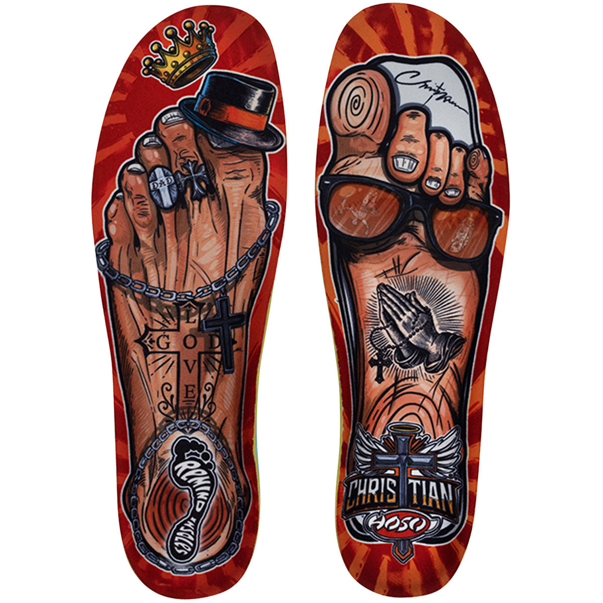 Remind Cush Impact Christian Hosoi Gnar Foot 5.5MM Mid-High Arch Shoe Insole image 1