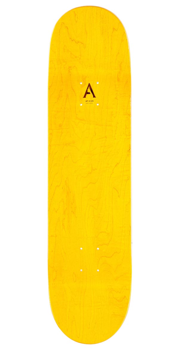 April Shane Script Logo Skateboard Complete - Yellow - 8.125