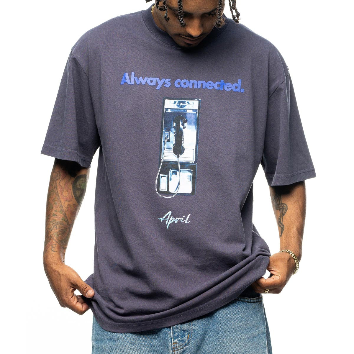 April Always Connected T-Shirt - Navy image 2