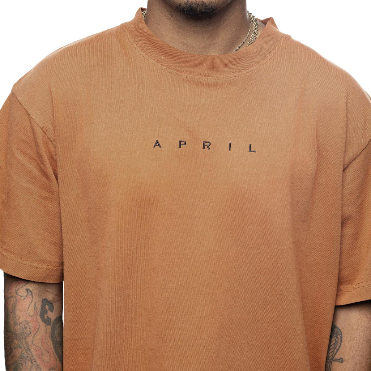 April EMB T-Shirt - Orange image 3