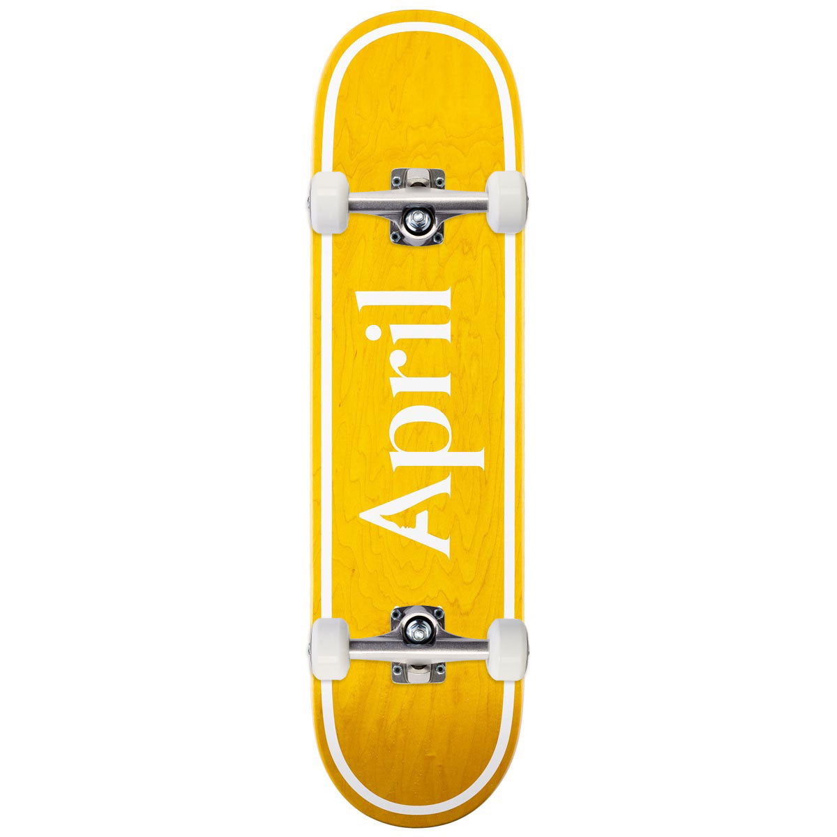 April OG Logo Skateboard Complete - Yellow - 8.125