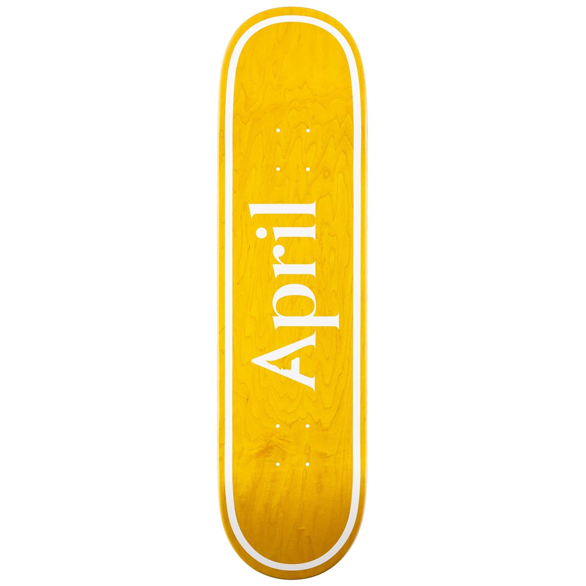 April OG Logo Skateboard Deck - Yellow - 8.50