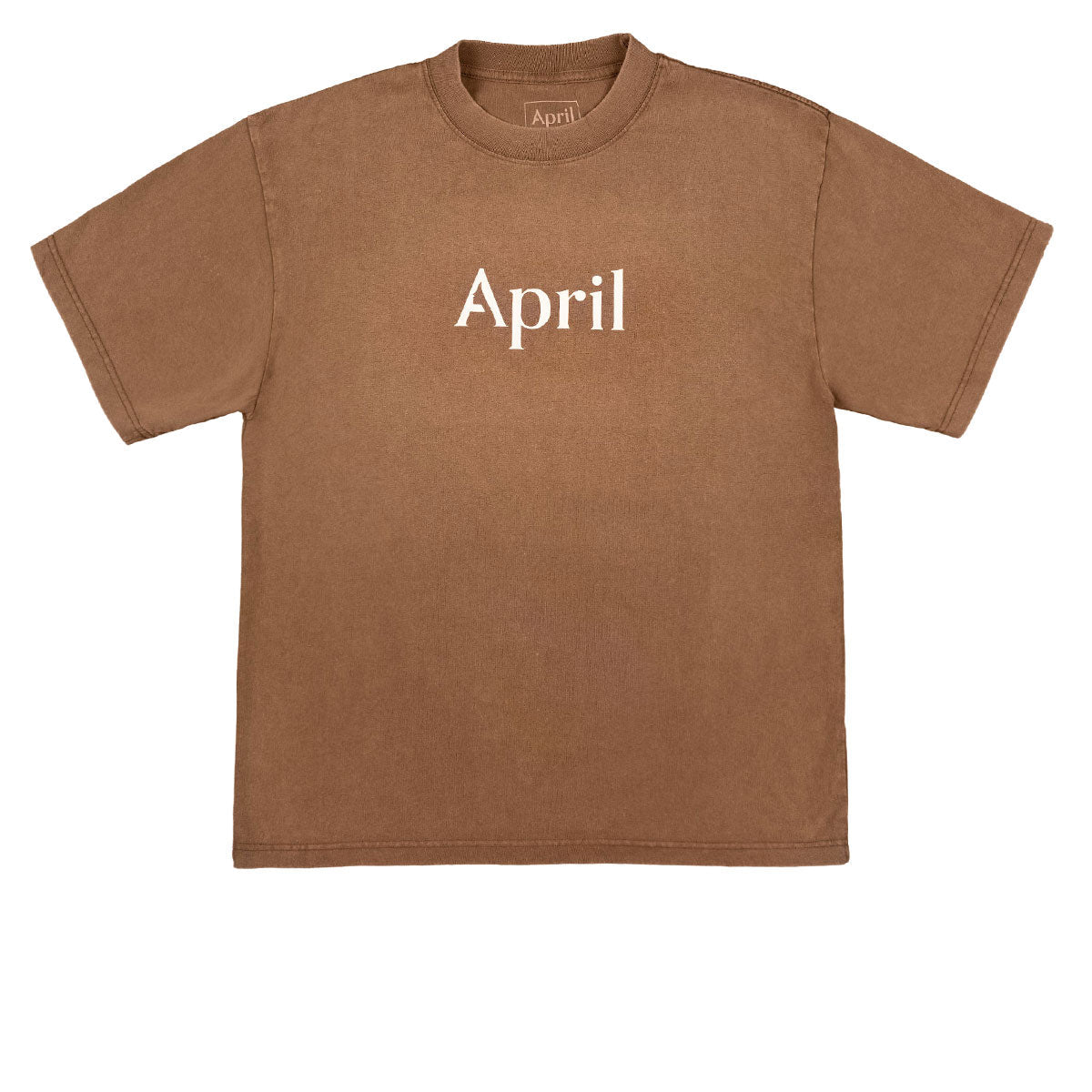 April OG Logo T-Shirt - Choc image 1