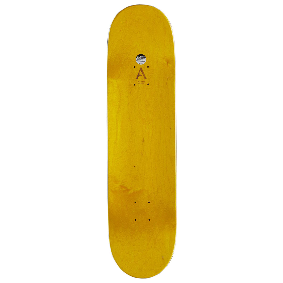 April OG Logo Skateboard Deck - Yellow/Purple - 8.125