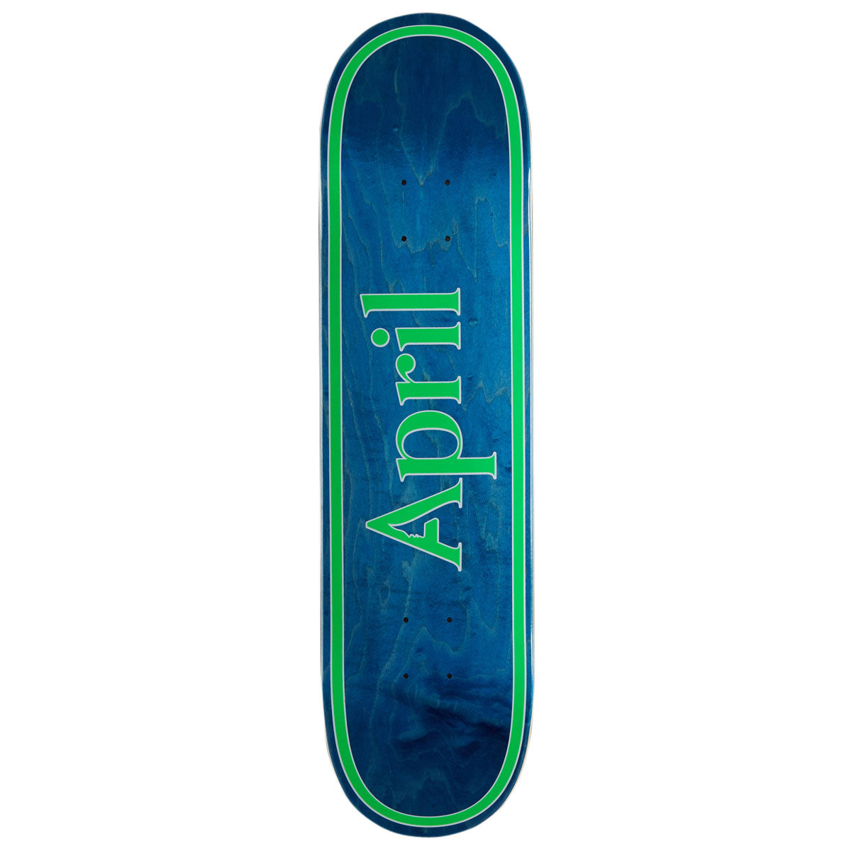 April OG Logo Skateboard Deck - Blue/Green - 8.00