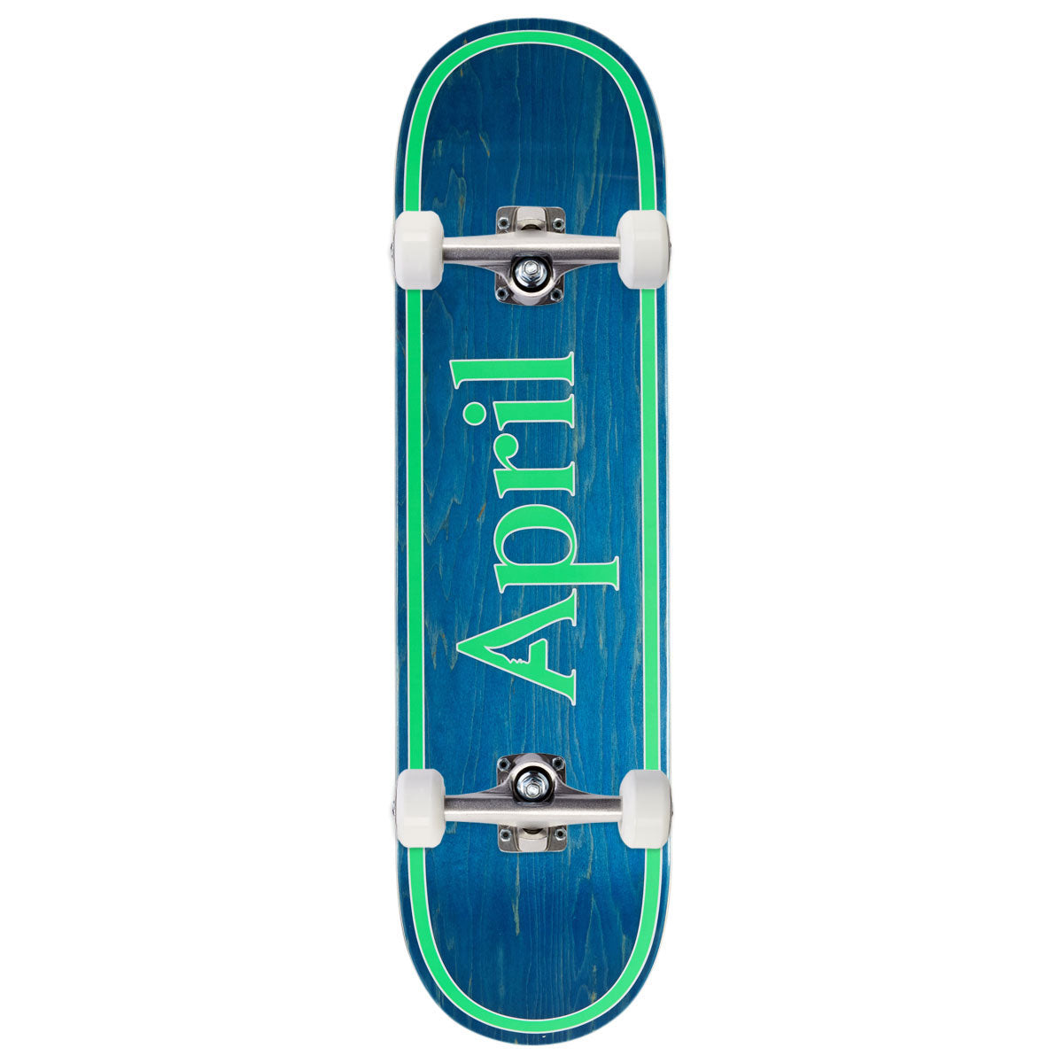 April OG Logo Skateboard Complete - Blue/Green - 8.25