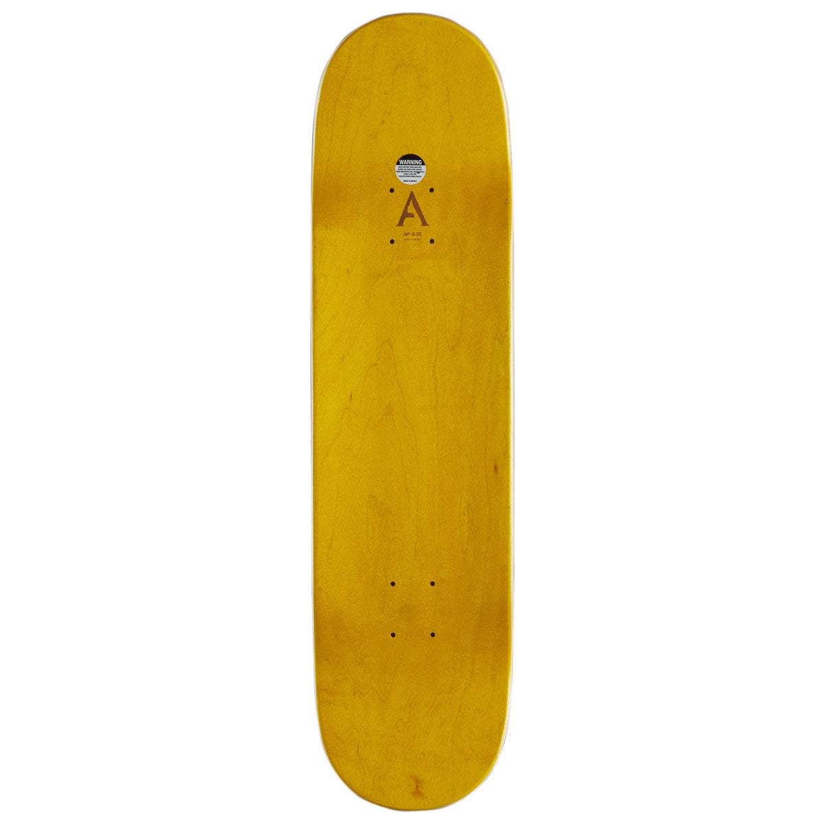 April OG Logo Twin Skateboard Deck - Yellow/White - 8.25