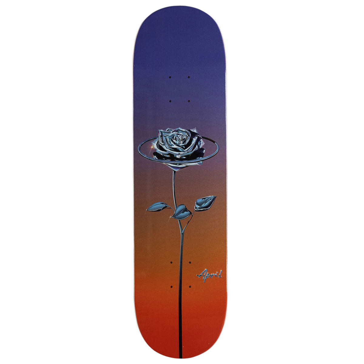 April Chrome Rose Color Skateboard Deck - 8.00