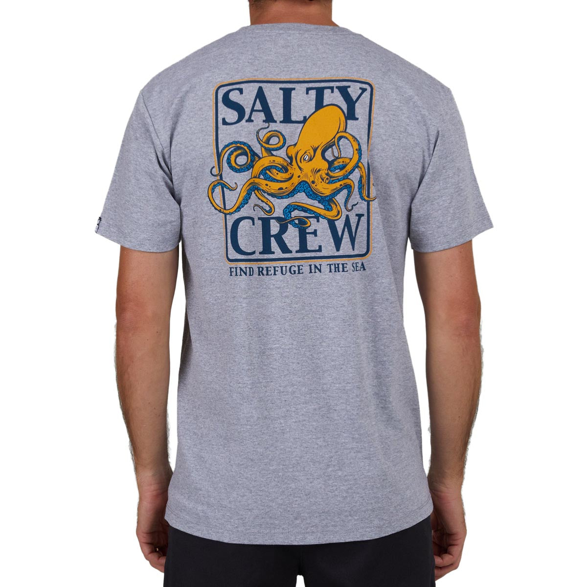 Salty Crew Ink Slinger Classic T-Shirt - Athletic Heather image 2
