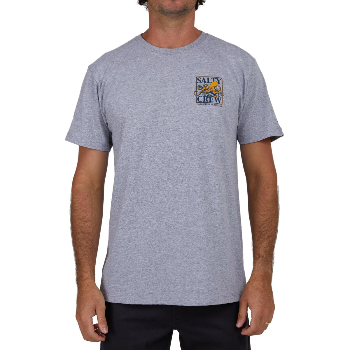 Salty Crew Ink Slinger Classic T-Shirt - Athletic Heather image 3
