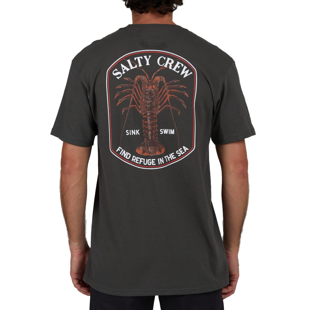 Salty Crew Spiny Classic T-Shirt - Charcoal image 2
