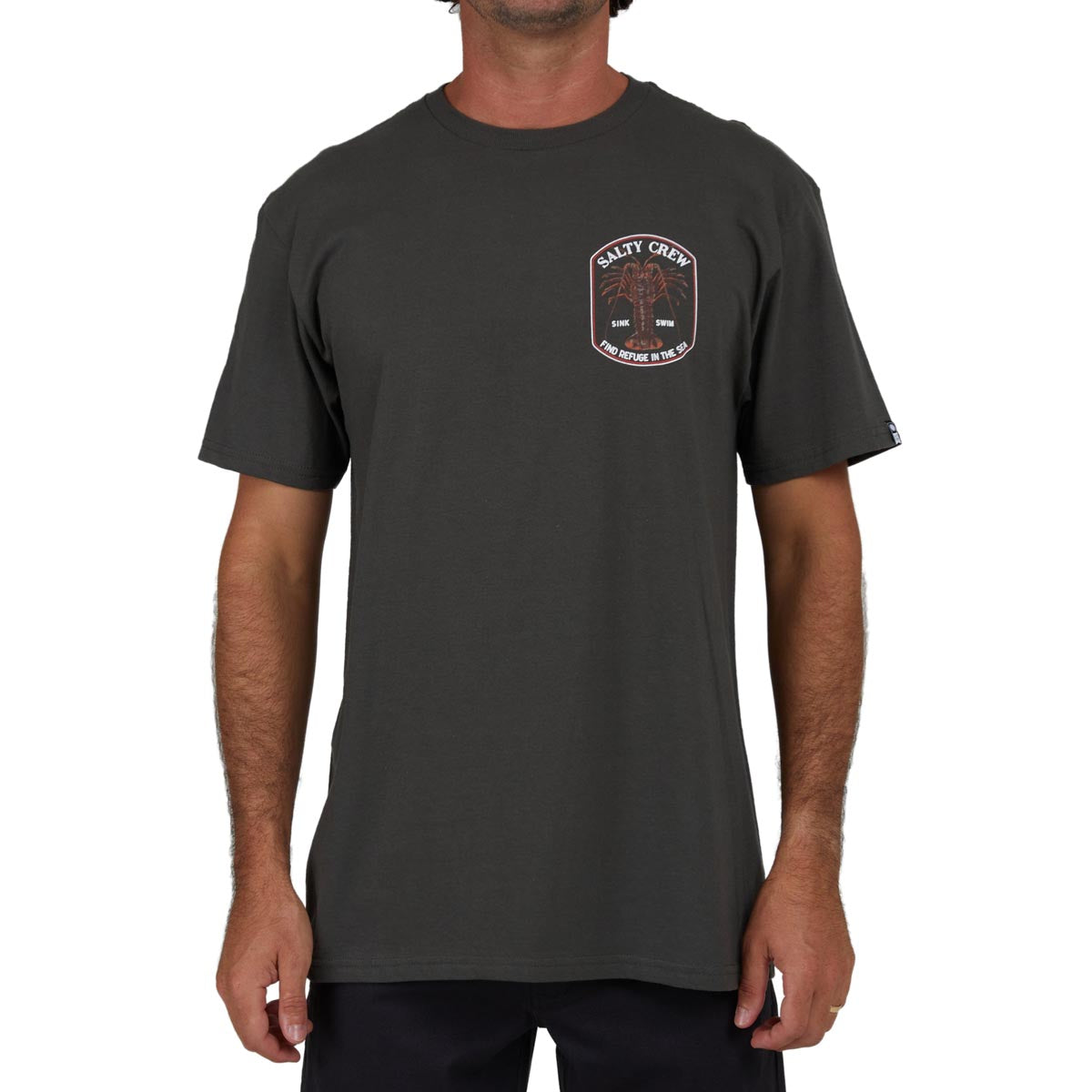 Salty Crew Spiny Classic T-Shirt - Charcoal image 3