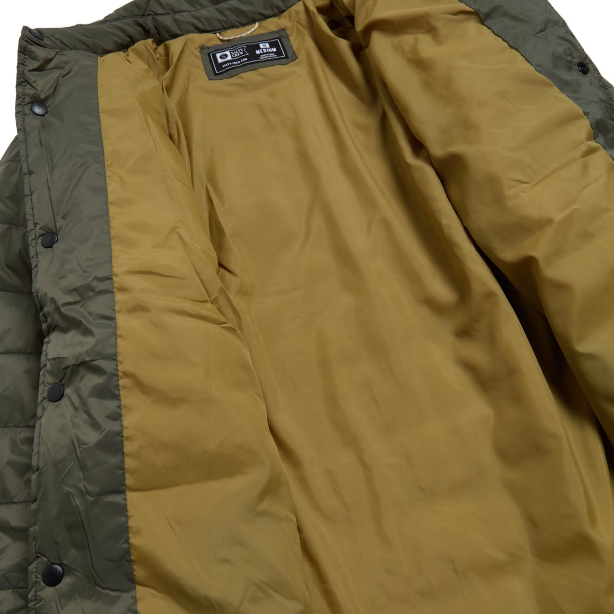 Salty Crew Barrier Shacket Jacket - Olive image 4