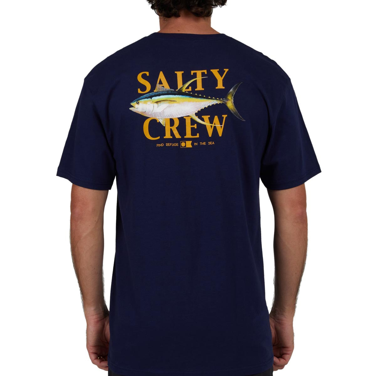 Salty Crew Yellowfin Classic T-Shirt - Navy image 2