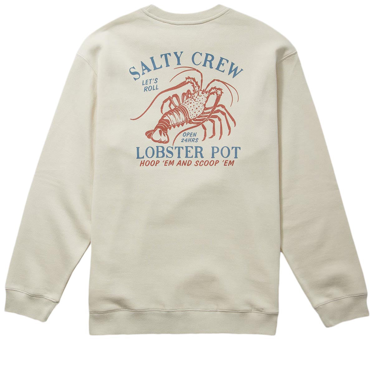 Salty Crew Lobster Pot Crew Sweatshirt - Bone image 1