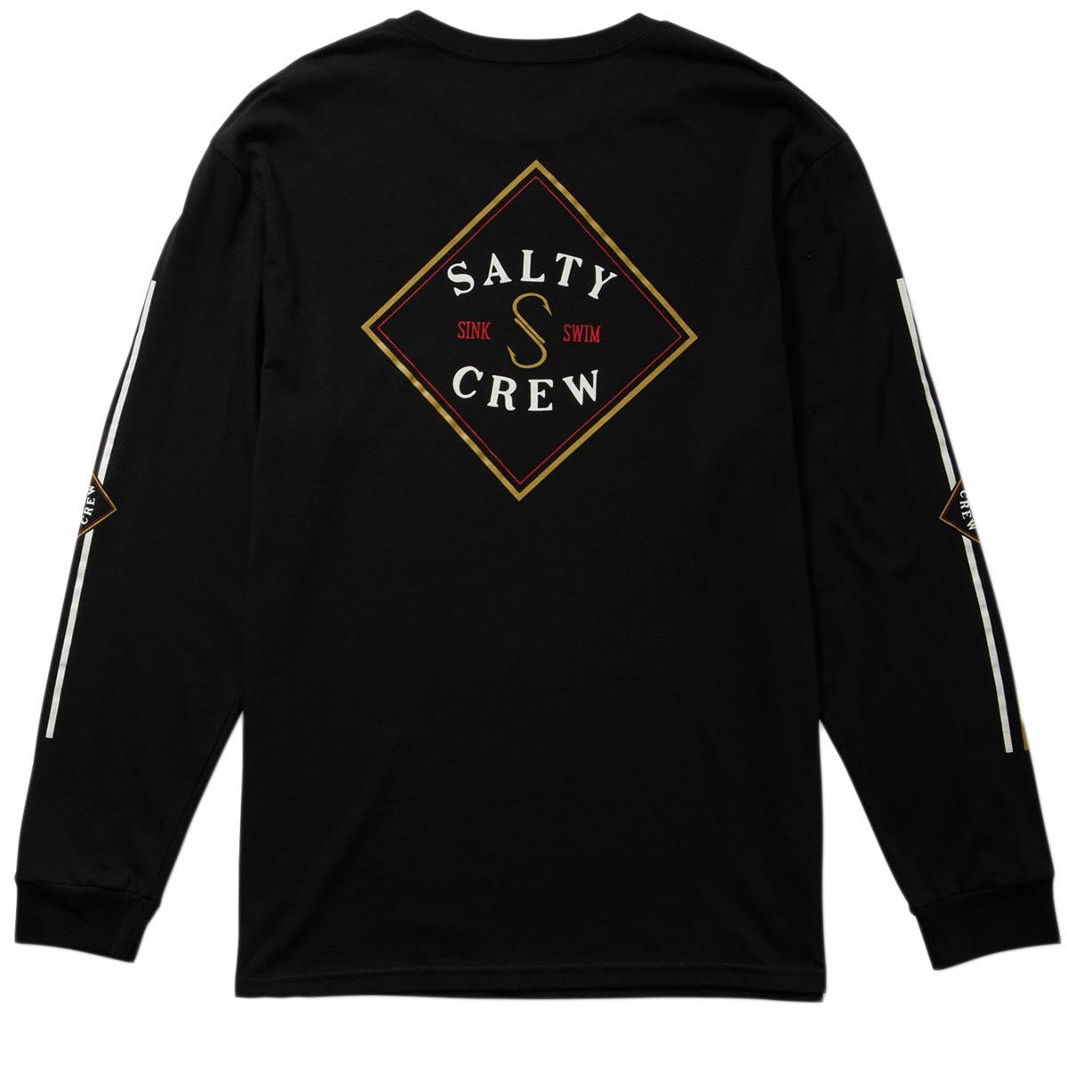 Salty Crew Tippet Color Long Sleeve T-Shirt - Black image 2