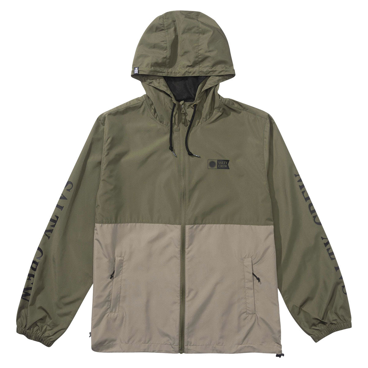 Salty Crew Surface Windbreaker Jacket - Olive image 1