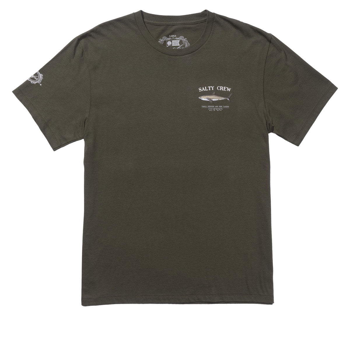 Salty Crew Bruce T-Shirt - Dusty Olive image 2