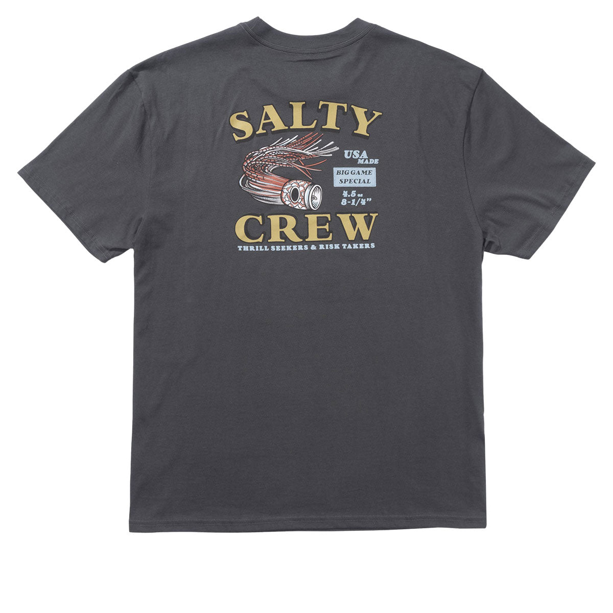 Salty Crew Lured Classic T-Shirt - Charcoal image 1