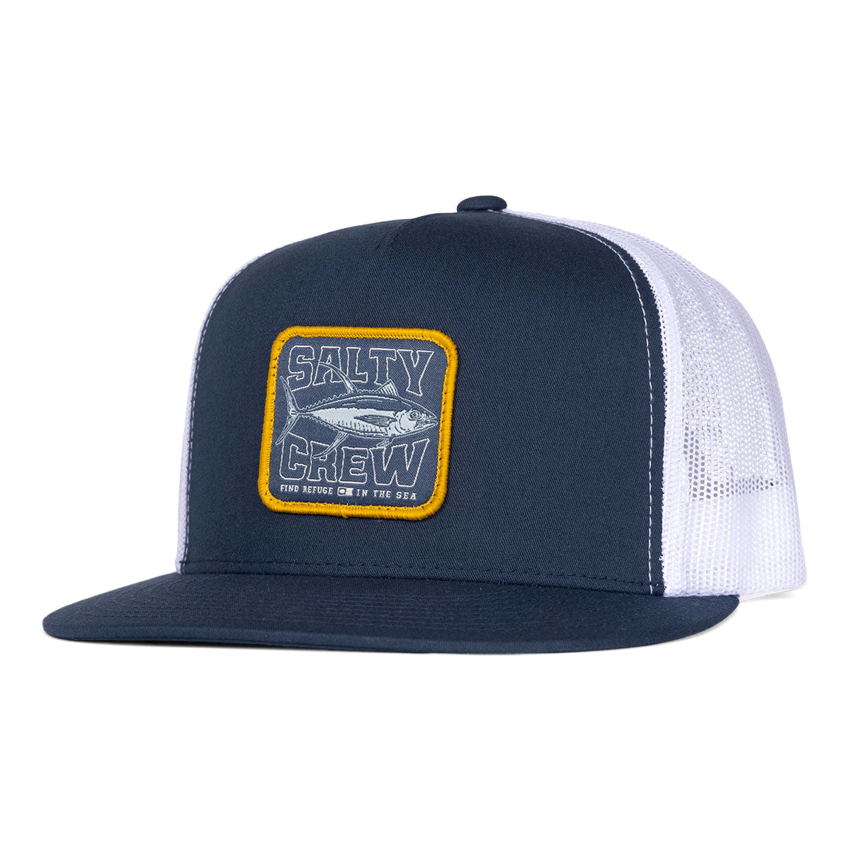 Salty Crew Big Game Trucker Hat - Navy White image 1