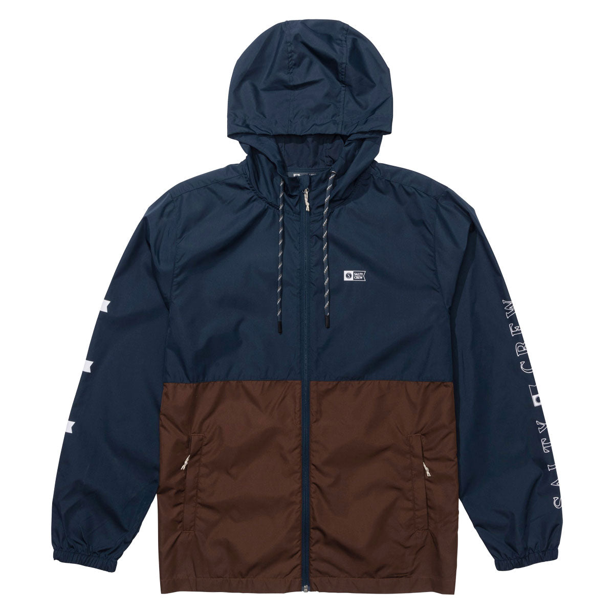 Salty Crew Surface Windbreaker Jacket - Friar Brown image 1