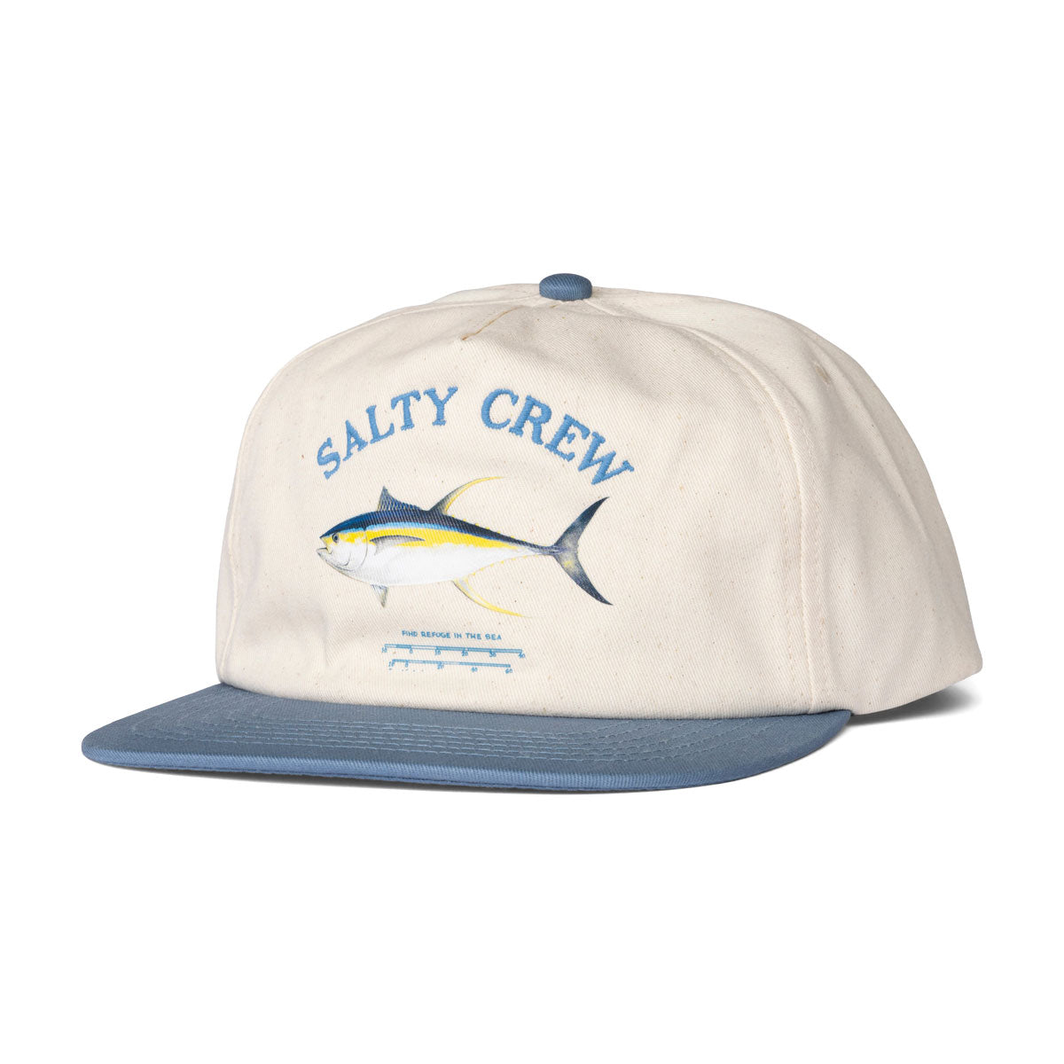 Salty Crew Seawater Snapback Hat - Birch Slate image 1