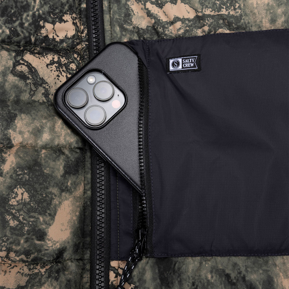 Salty Crew Barrier Hooded Jacket - Camo image 3