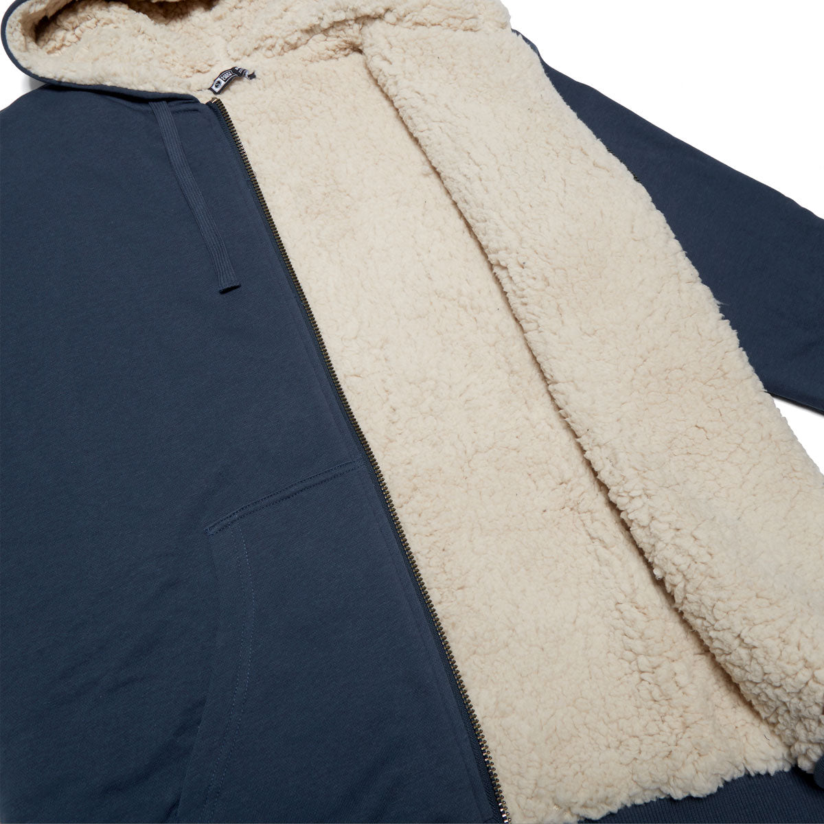 Salty Crew Coastal Sherpa Zip Up Hoodie - Midnight Navy image 2
