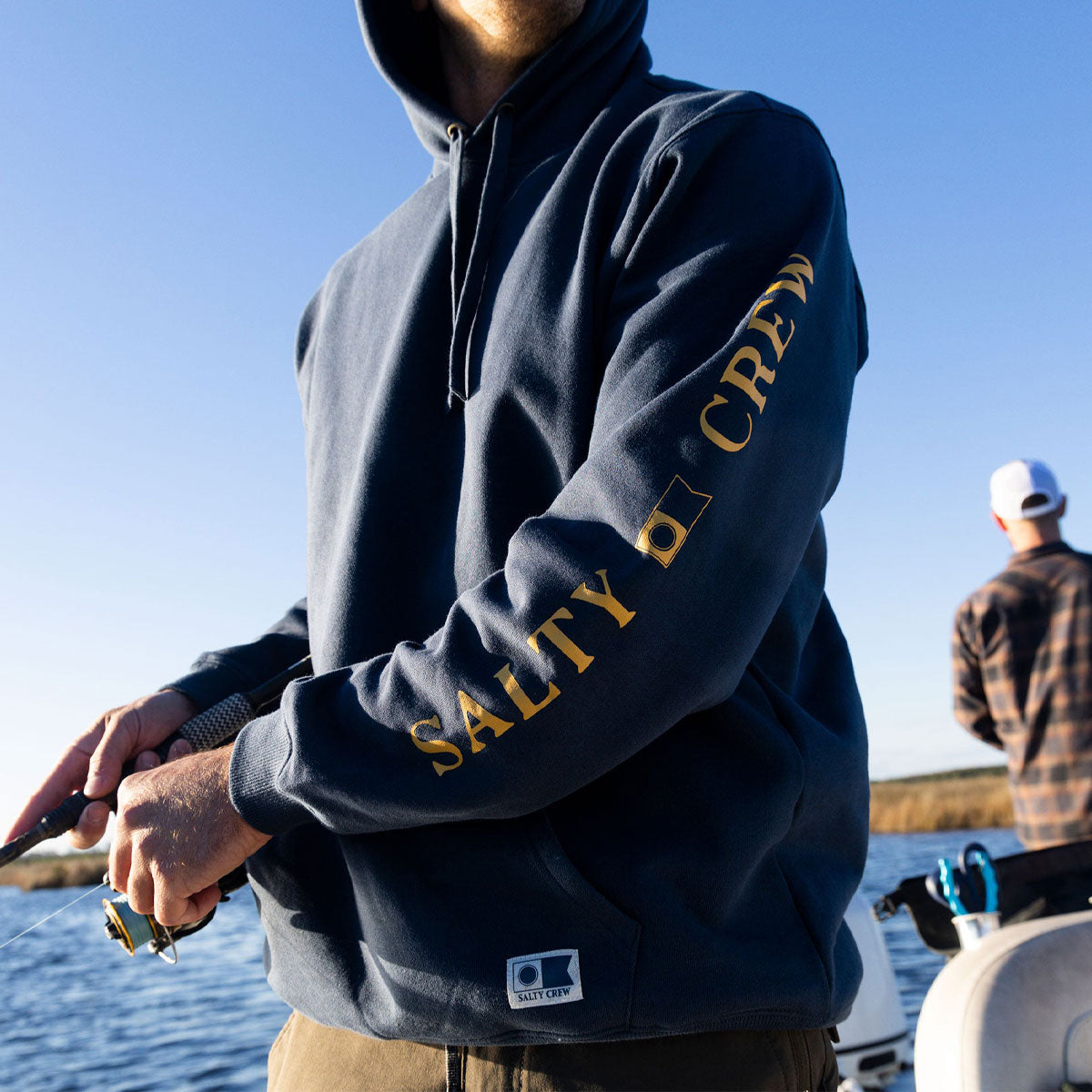 Salty Crew Refuge Hoodie - Midnight Navy image 3