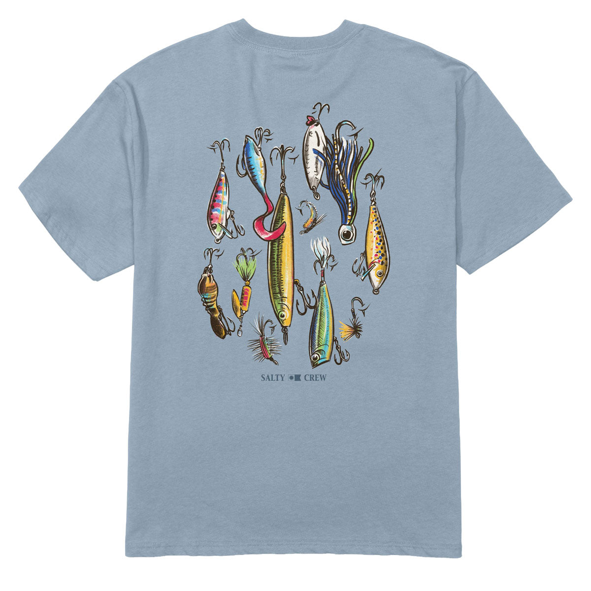 Salty Crew Lure Gear Classic T-Shirt - Blue Fog image 1