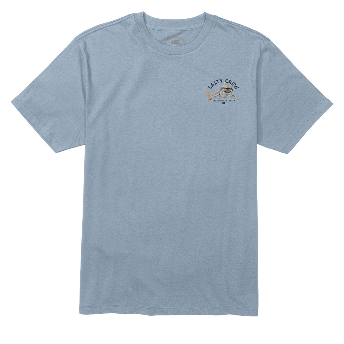 Salty Crew Lurking T-Shirt - Blue Fog image 2