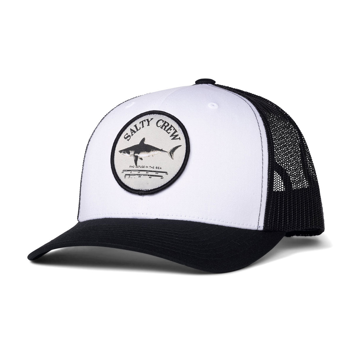 Salty Crew Bruce Trucker Hat - White/Black image 1